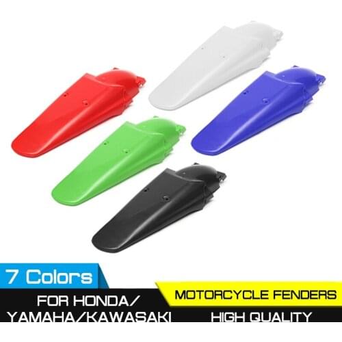 Motorcycle Universal Rear Fenders for For Honda XR 250 R XR 400R For Kawasaki KX KL250 For Yamaha YZ WR 250 450F