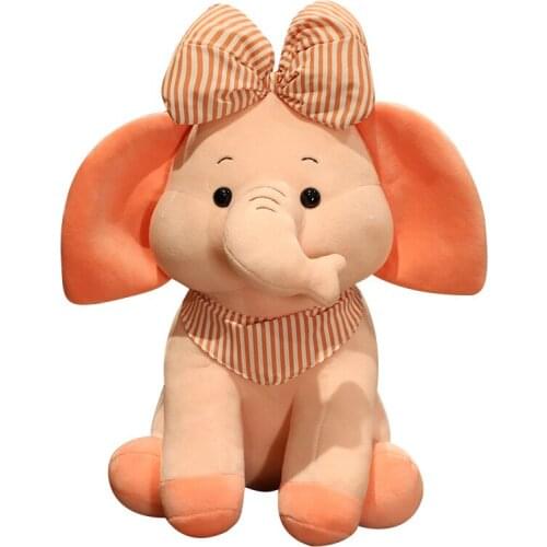 Cartoon Flower Knot Dumbo Doll Plush Toy Elephant Catch Machine Ragdoll Hot Sale Birthday Gift For Boyfriend And Girlfriend