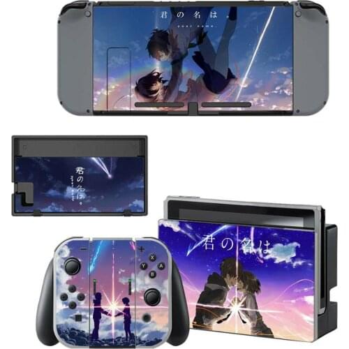 Anime Your Name Nintendoswitch Skin Nintend Switch Sticker Decal for Nintendo Switch Console Joy-con Controller Skins Stickers