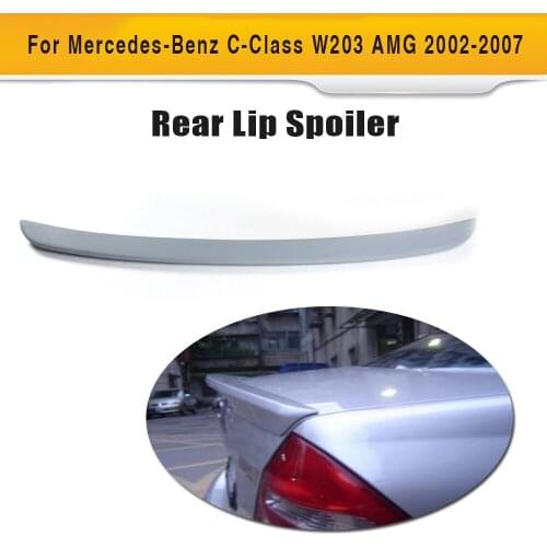 Unpainted PU Car Spoiler Fit For Benz W203 BENZ C CLASS C200 C260 C300 2002-2007 Rear Spoiler Car Rear Wing