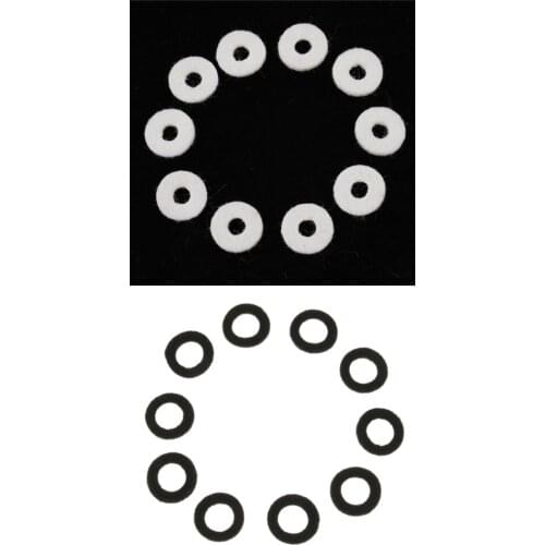 Durable 20Pcs Trumpet Wool Felts Washer Cushion Gaskets DIY Dia. 17mm/0.66inch