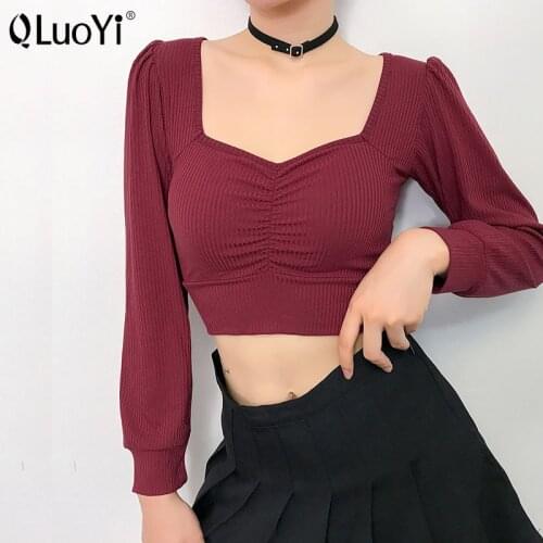 QLuoYi Women's Basic T-Shirts