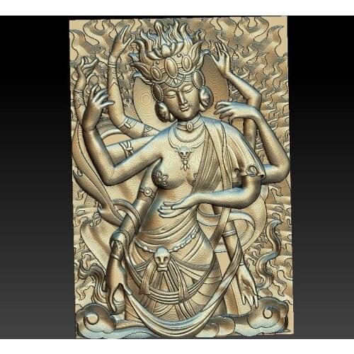 The Buddha 3d STL relief digital file -Buddhism STL Model for CNC Router Aspire Artcam 3D Printer Carving Engraver Bas Relief