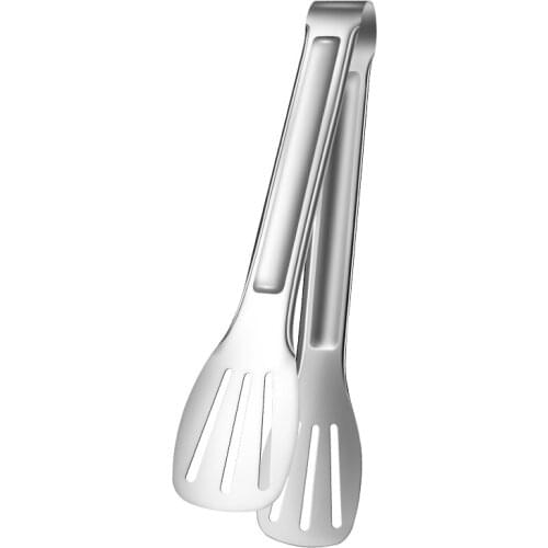 Stainless Steel Food Tongs Kitchen Utensils Buffet Cooking Tool Anti Heat Bread Clip Pastry Clamp Barbecue Kitchen Steel Tongs