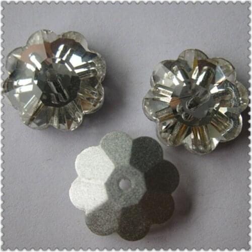 Sew on plum shape 12mm crystal glass stone ;fancy glass stone shiny sew on china wholesale price free shipping glass beads