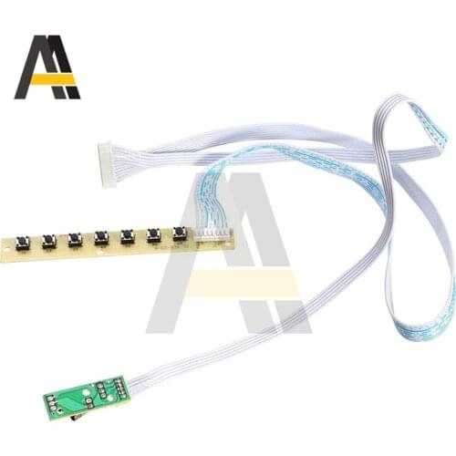 1pcs Universal 7 keys Keyboard Plate LCD TV Accordance Keypad For v59 v29 v56 Key Button