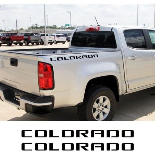 Pickup Rear Trunk Side Decals For Chevrolet Colorado Car Stickers Truck Graphic Vinyl Custom Letter Decor Cover Auto Accessories