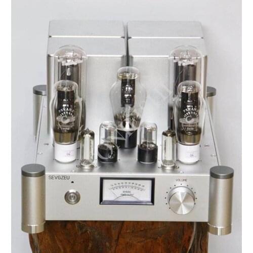 Audiophile level HiFi high-fidelity class A 300B 2A3 pushes 845 high-power silver wire tube amplifier, output power: 25W*2