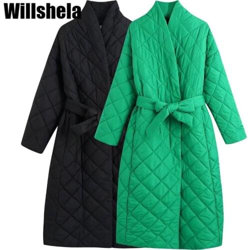 Женские зимние парки Willshela China At AliExpress