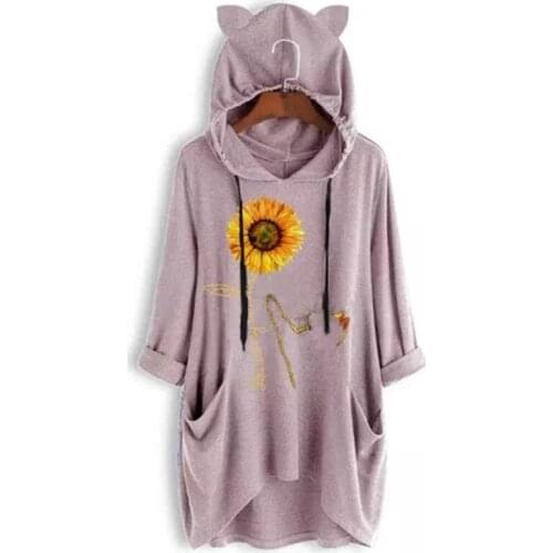 Women Autumn Winter Top Long Sleeve Hooded Hoodes and Sweatshirt Elegant Ladies truien dames Cute Kawaii Streetwear Plus Size