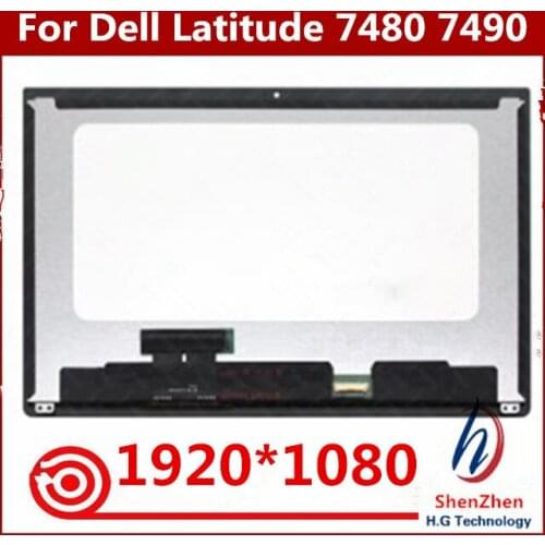 14" FHD LCD For Dell Latitude 7480 P73G001 7490 P73G002 Assembly Touch Screen Digitizer 1920x1080