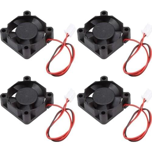 Cooling Fan,4Pcs 3D Printer Accessories Mini Cooling Fan Small Exhaust Fan 24V 3D Printer Cooling Fan 30Mm X 30Mm X 10Mm Ball Be