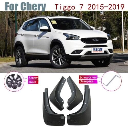 4 Uds frente guardabarros trasero guardabarros guardia Splash aleta guardabarros Guardabarros para For Chery Tiggo 7 2015-2019