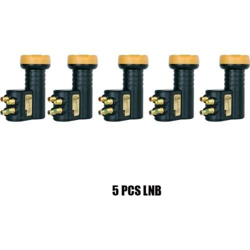 5PCS Universal Quad LNB For Satelllite TV Receiver Noise 0.1dB KU Band LNB Waterproof Dish TV Quattro LNB