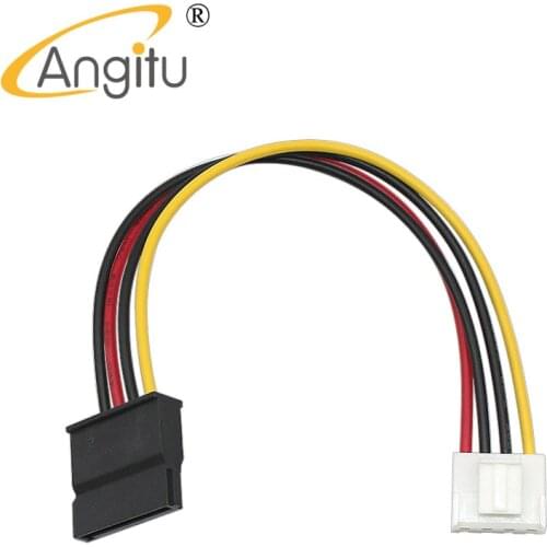 Angitu Hikvison Video Sata Power Adapter 4pin to Sata Female/2*sata 15 Pin HDD Cables Hikvision DAHUA Mini VCR IP Camera CCTV