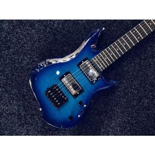 Authentic ALP leaf100 / 200 headless portable childrens electric guitar beginner travel metal rock distortion