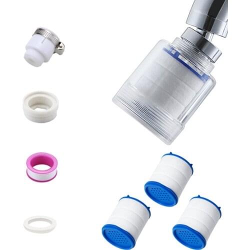 Faucet Bubbler 3 layers Replaceable Filter element Tap water Clean Purifier Nozzle diffuser saver adapter Kitchen accessories