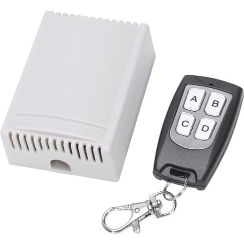 DC 12V 4 Channel RF 200M Wireless Remote Control Switch Transmitter + Receiver