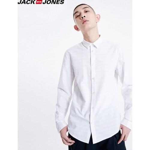 Jack Jones Mens 100% Cotton Striped Shirt|219105516