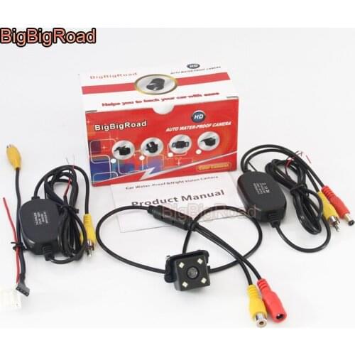 BigBigRoad Car Rear View Parking CCD Camera For Toyota Camry XV40 xv 40 2006 2007 -2011 adapter Original Monitor Compatible