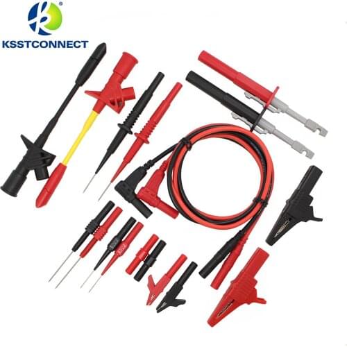 DMM09 9Pairs/Set Elektronische Specialiteiten Test Lead kit Automotive Test Probe Kit Universal Multimeter probe leads kit