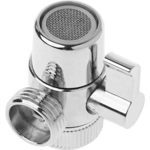 Brass 3-way Diverter Valve Faucet Connector Adapter Three Head Function Switch U1JE