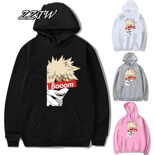 2021 Hot Anime My Hero Academia Katsuki Bakugo Hoodies Sweatshirt Unisex Clothes Women sudaderas para mujer aesthetic
