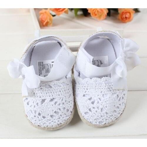 Fashion Newborn Baby Girl Infant Toddler Baby Girl Children Infant First Walkers Crib Casual Prewalkers Bowknot White Shoes New