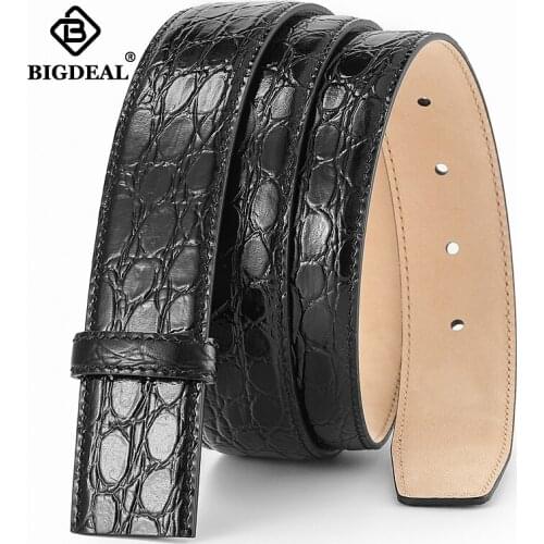 Reversible Belts for Men Genuine Leather for Male High Quality Pin Buckle Formal Belt Black Brown