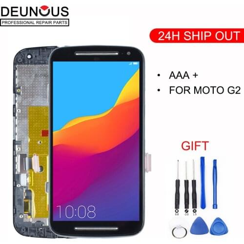 New 5.0'' 1280x720 LCD For MOTOROLA MOTO G2 Display G+1 XT1063 XT1069 XT1068 For MOTO G2 LCD with Touch Screen Digitizer