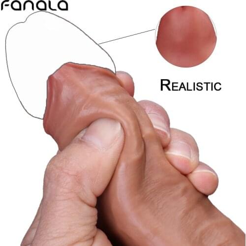 Normal Size Realistic Silicon Dildo with Suction Cup for Women G-spot Penis Non Vibrating Masturbator Secret Box Packing Sex Toy