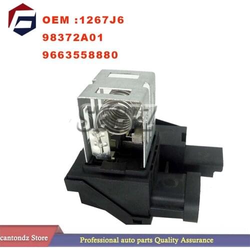 1267J6Blower Motor Resistor For Citroen C2, C3, C4, C5, DS3, For Peugeot 1007, 207, 208, 301,2008, 407, 508 98372A01 9663558880