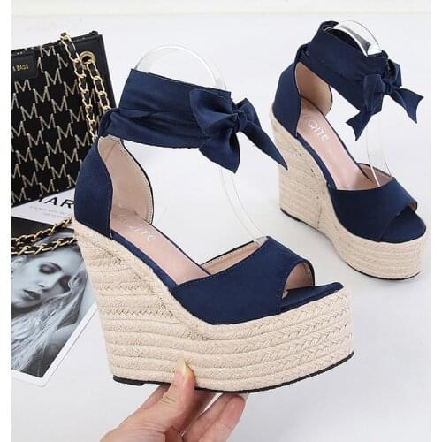 Womens wedge Espadrille Ankle Strap Sandals Comfortable Slippers Ladies Womens Casual Shoes Breathable Flax Hemp Canvas Pumps
