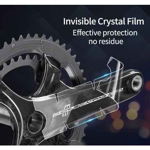Road Bike Crank Protective Film Carbon Fiber Universal Crank Guards Protective Film Anti-collision Road Bicycle Crank Stickers