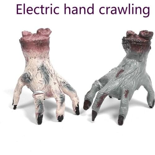 Horror Halloween Decoration Electric Crawling Hand Voice-activated Horror Call Venue Atmosphere Decoration Halloween Decoration