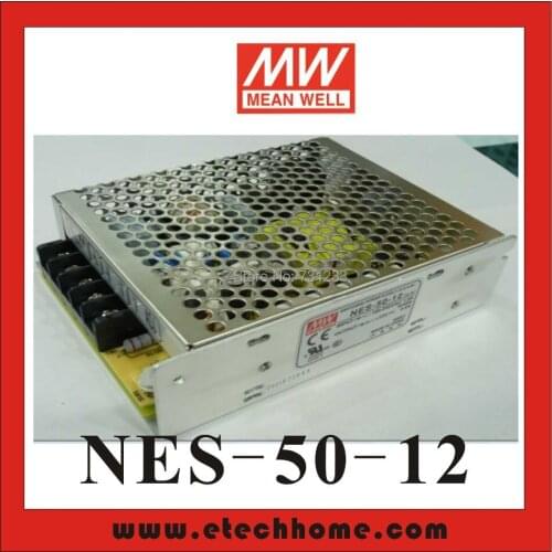 High Quality Mean Well Switching Power Supply of Stepper 50W 12V 4.2A NES-50-12 DC Single Output Power Supply