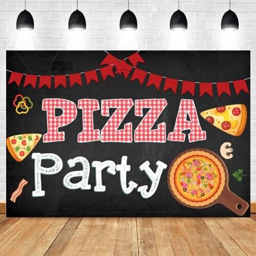 Yeele Pizza Party Food Newborn Baby Birthday Party Backdrop Photography Vinyl Photographic Photo Background Props Photophone