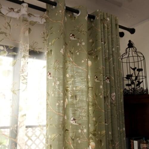 Custom American style print curtain bedroom curtain living room curtain window curtain French window home decoration curtains