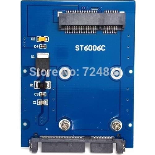 Xiwai Slim Type Mini PCI-E mSATA SSD to 2.5" SATA 3.0 22pin HDD Adapter Hard Disk PCBA