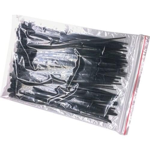 100pcs/bag 1.8*100 Black White Connectors strong plastic cable ties with self-locking nylon cable ties International standards