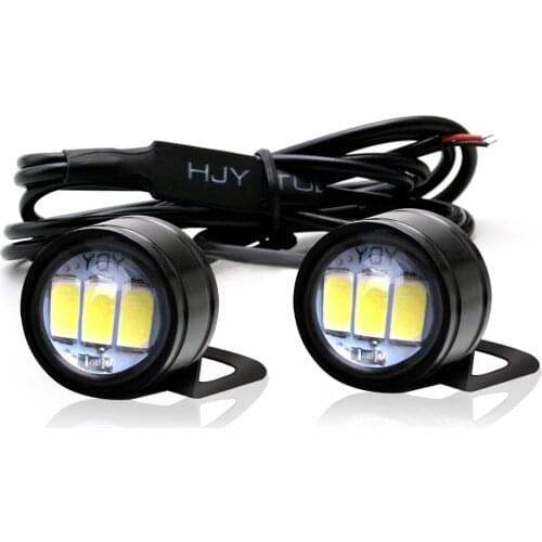 2PCS Motorcycle Hawk-eye Lamp Ghost-fire Lamp Modification Component Information Hawk Pedal LED Mirror Flash Hooligans Lamp 12V