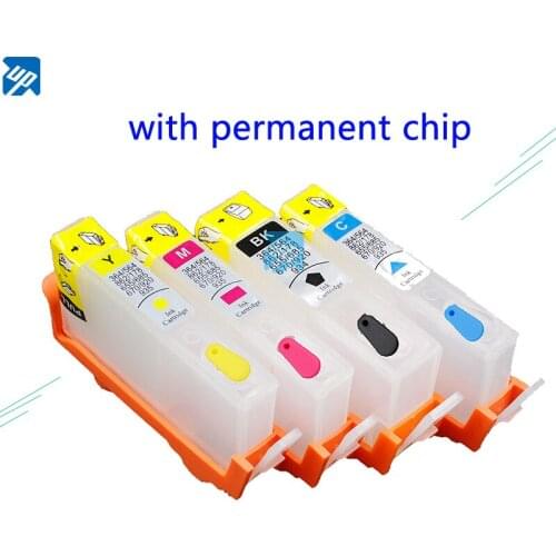 UP 4PCS empty refillable Ink Cartridge for hp903 903XL 907 XL suit for hp Officejet Pro 6950 6960 6962 6963 6964 6965 6966