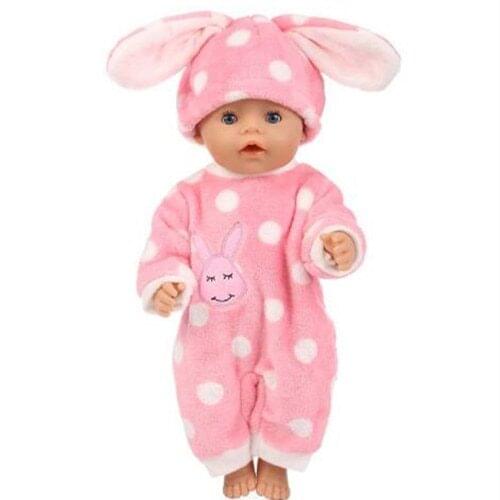 5Style Choose Warm Doll Clothes Fit For 43cm baby Doll clothes reborn Doll Accessories