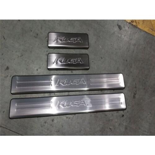 Free shipping stainless steel scuff plate door sill 4pcs/set car accessories for FORD KUGA