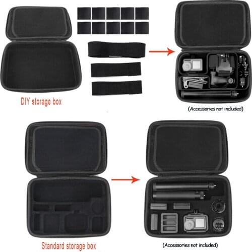 DIY Carrying Case For DJI Osmo Action Handheld Gimbal Camera Case PU Storage Bag Box For DJI Osmo Pocket For Gopro Accessories
