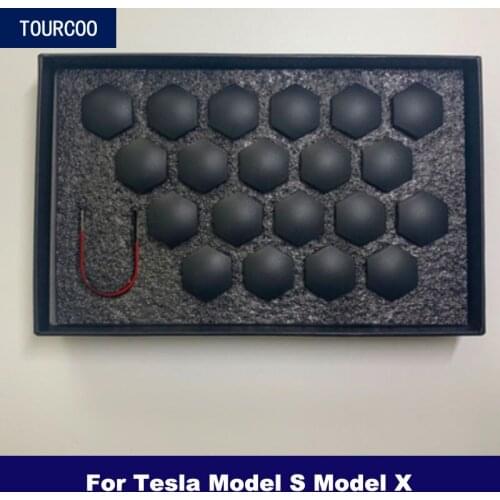 For Tesla Model S X Wheel Center Screw Cover Car Styling Modification Accessories