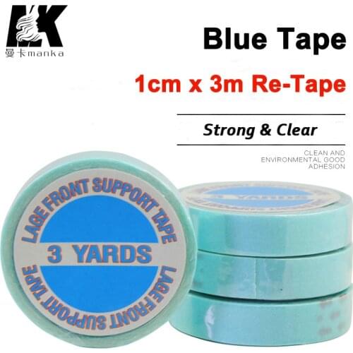 100 Pcs 1cm*3m Double-sides Tape For Remy Tape Hair And PU Skin Weft Hair Extension Super Adhensive Tape