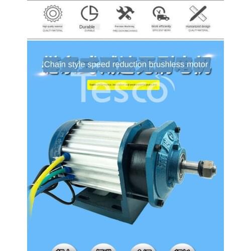 Electric tricycle chain motor 60v72v1500w high power brushless central 3000w motor 48