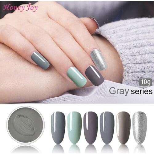 Fine10g/28g Elegance Grey Dip Powder Nails Dipping Nails Get Stronger Natural Long-lasting Nail No UV Light Cure Safe Odorless