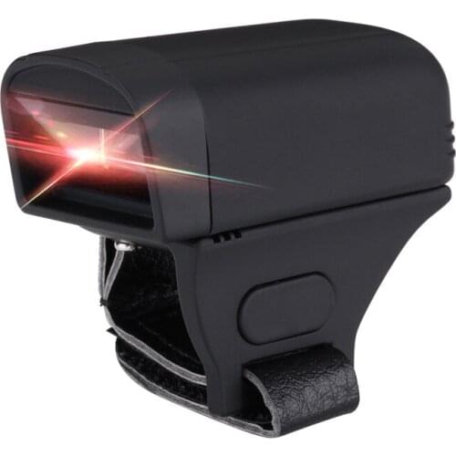Ring Barcode Scanner USB Interface 2D CMOS Sensor Bluetooth Transmission LED Indicator Java System Portable Barcode Reader